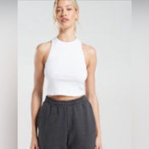 Gymshark cotton rib midi tank